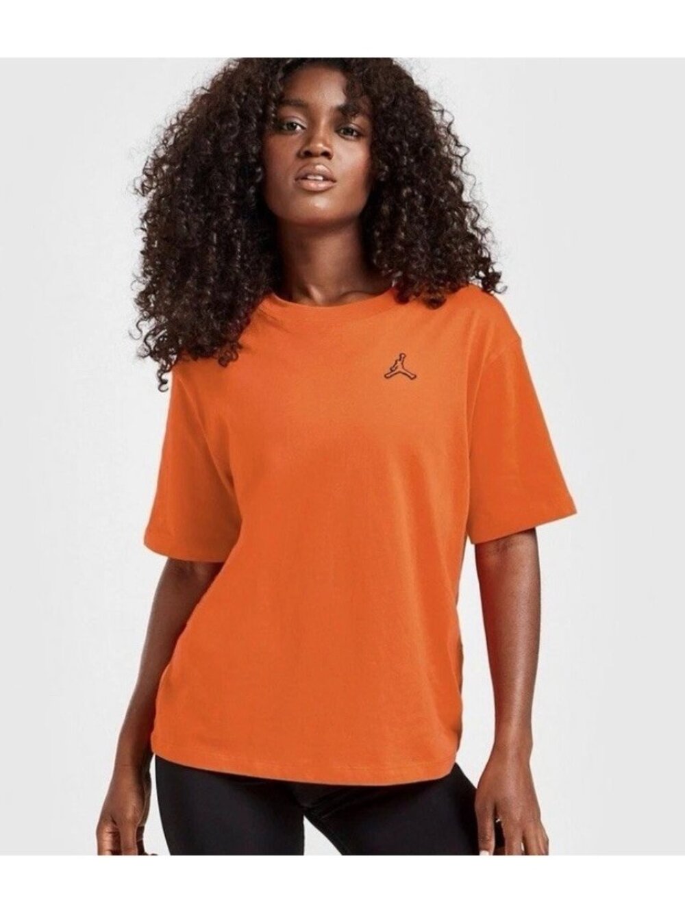 Jordan Essentials Women's T-Shirt Orange (DM5029-310) Size XL